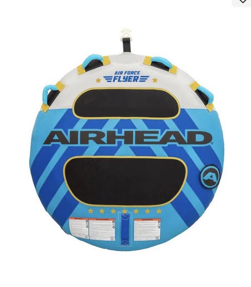 Airhead Air Force Flyer 1-Person Inflatable Towable Boat Tube