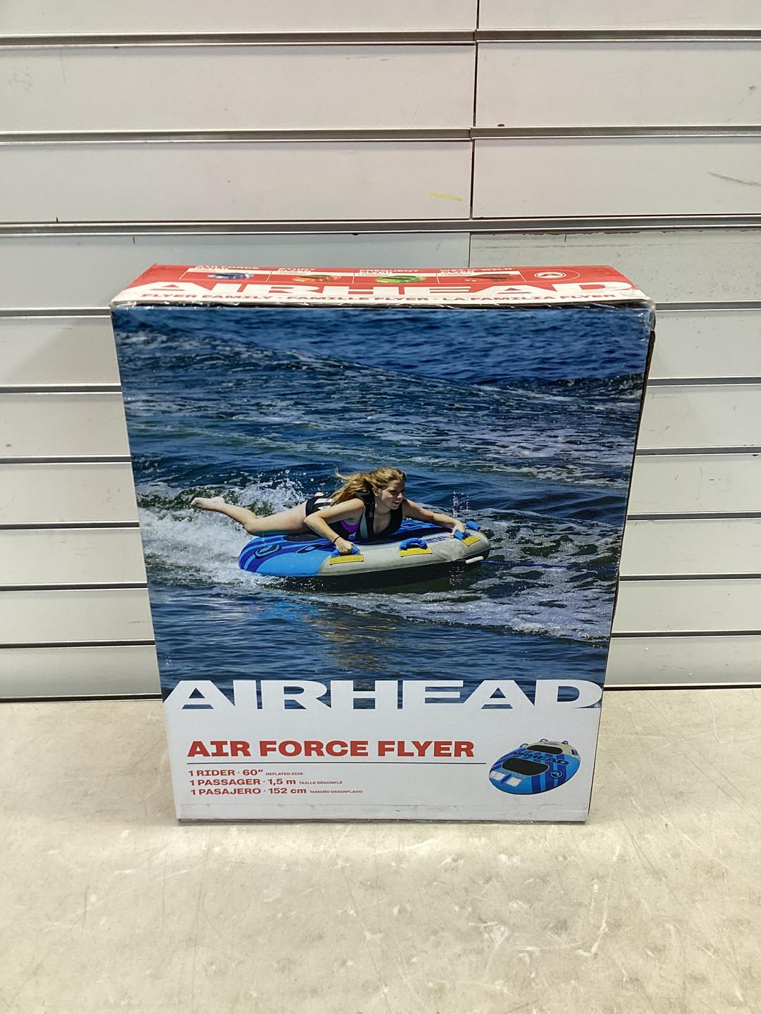 Airhead Air Force Flyer 1-Person Inflatable Towable Boat Tube