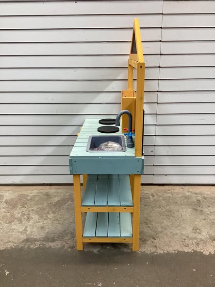 Costway Kids Kitchen Playset with Root Viewer Planter and Rotatable Faucet