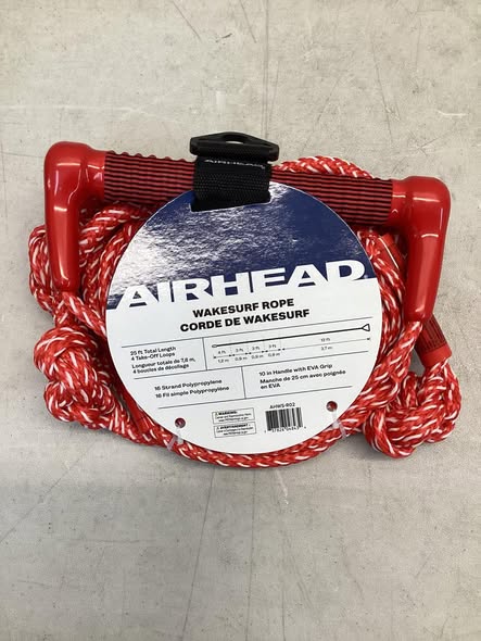 Airhead 4 Section Wakesurf Rope | 1 Rider - 25 ft.