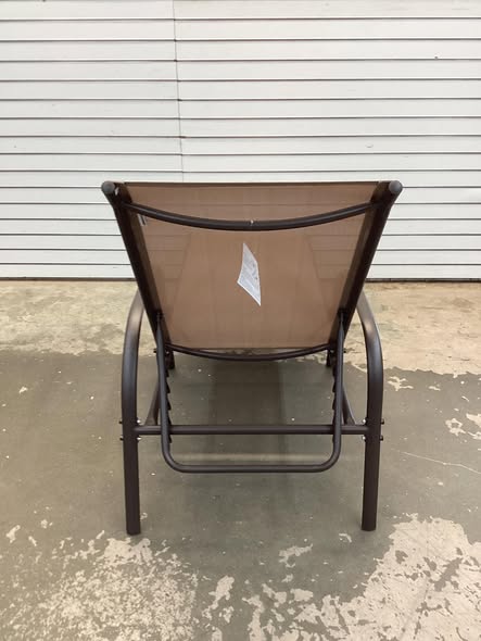 Costway Outdoor Patio Lounge Chairs Chaise Fabric with Adjustable Reclining Armrest - Set of 2