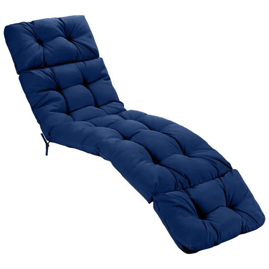 Outdoor Lounge Chaise Cushion with String Ties