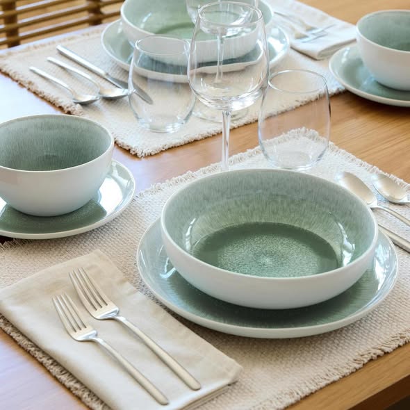 Member's Mark 4-Piece Stoneware Reactive Pasta Bowl Set