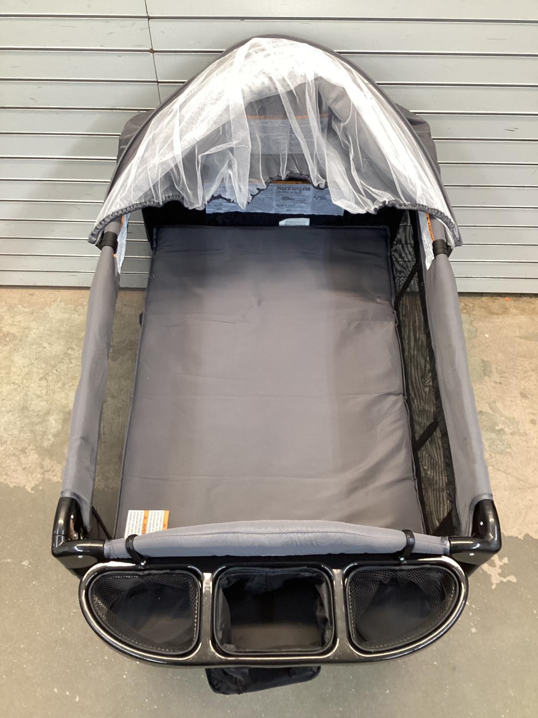 Costway Foldable Baby Bassinet with 4 Adjustable Heights Changing Table and Mattress