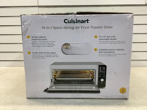 Cuisinart 14-in-1 Space-Saving Digital Air Fryer Oven with 2-in-1 9"x13" Pan