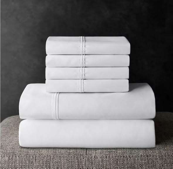 Member’s Mark Hotel Premier Collection 700-Thread-Count Solid Egyptian Cotton Sheet Set King Size