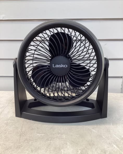 Lasko Whirlwind Tilt 12" Table Fan with Wall-Mount Option, Black