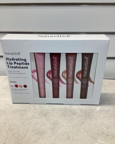 NatureWell Hydrating & Tinted Lip Peptide, 4-Pack