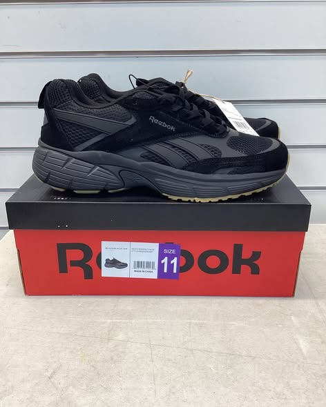 Reebok Men's Chaos Running Sneaker, Black/Tan. Size 11