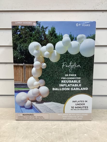 PartyAire 18' Reusable PVC Balloon Arch, 28 pc.