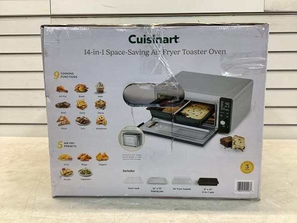 Cuisinart 14-in-1 Space-Saving Digital Air Fryer Oven with 2-in-1 9"x13" Pan