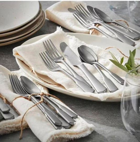 Member's Mark Premium Forged Stainless Steel 20 Piece Flatware Set