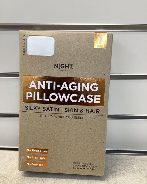 NIGHT 2-Pack Satin Skincare & Haircare Pillowcase, Queen Size