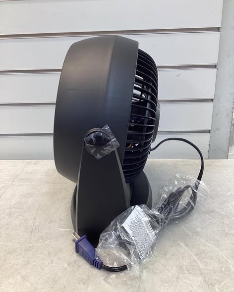 Lasko Whirlwind Tilt 12" Table Fan with Wall-Mount Option, Black