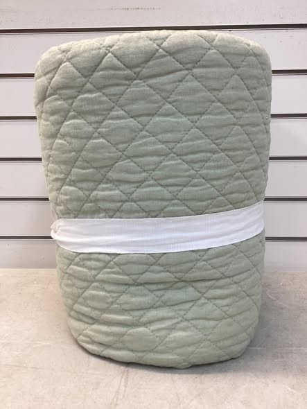 King/California King Jeffen Linen Blend Quilt in Sage Green