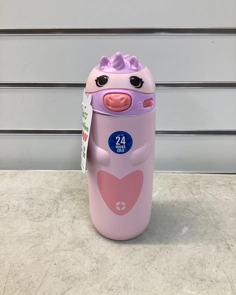 Ello Ellies 12oz Kids Stainless Steel Vacuum Insulated Water Bottle with Straw & Leak-Proof Lid