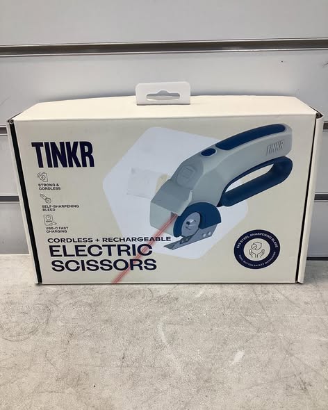 TINKR Cordless Electric Scissors - Power Cutting for Crafts, Fabric & DIY