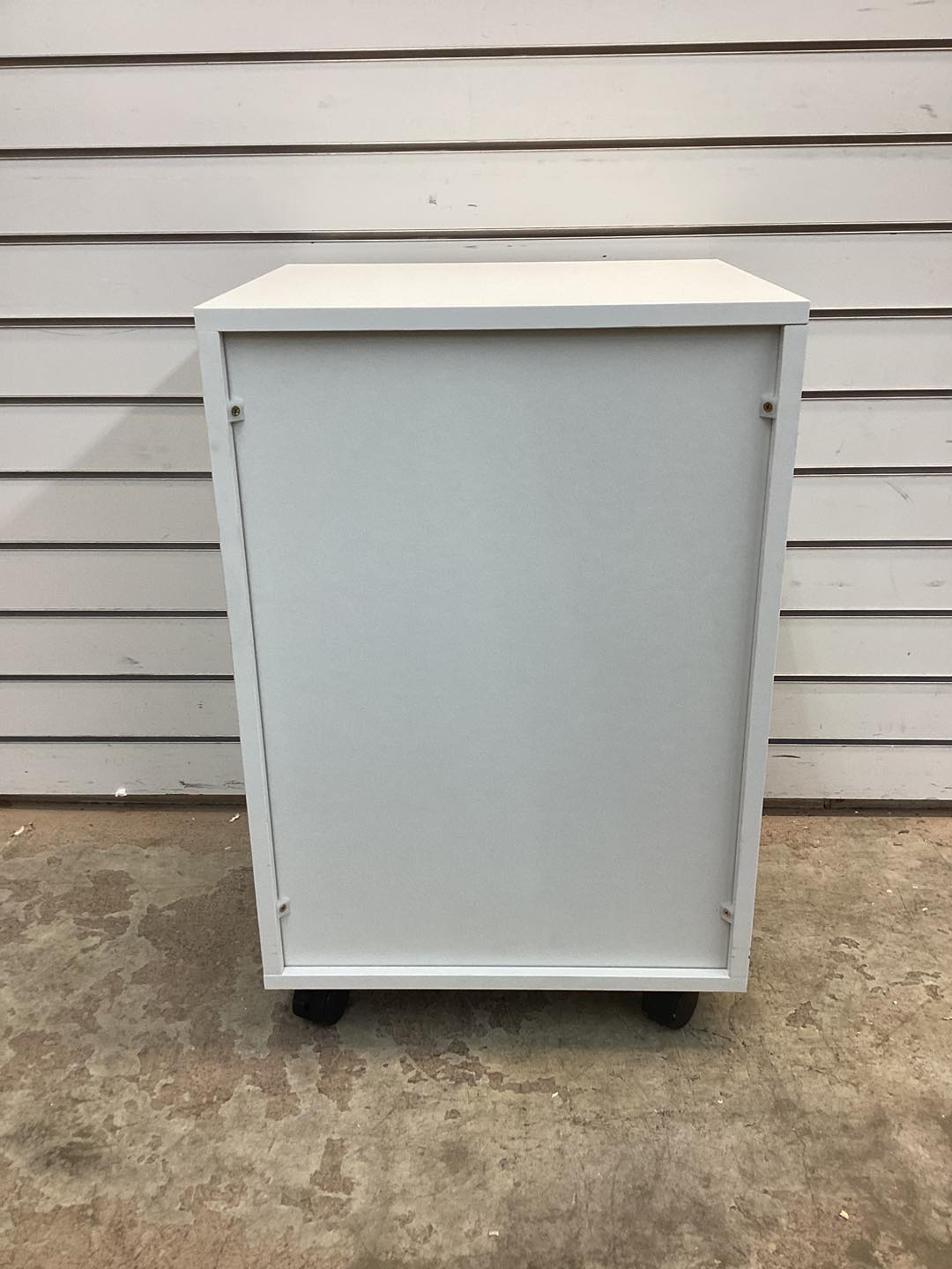 HOMCOM Mobile Storage Cabinet Organizer with Drawer and Cabinet, Printer Stand with Castors, White