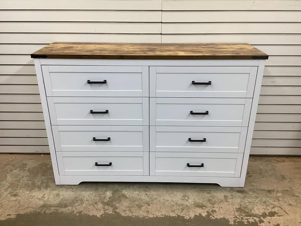 Astred 8-Drawer 54.13" W Manufactured Wood Double Dresser
