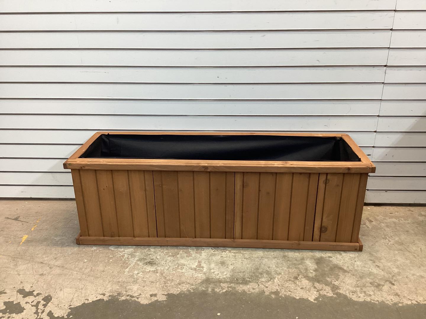 Barros Solid Cedar Rectangular Planter Box with Drainage Holes