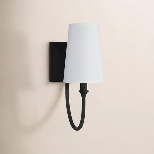 Alata 1 - Light Dimmable Armed Sconce in Black