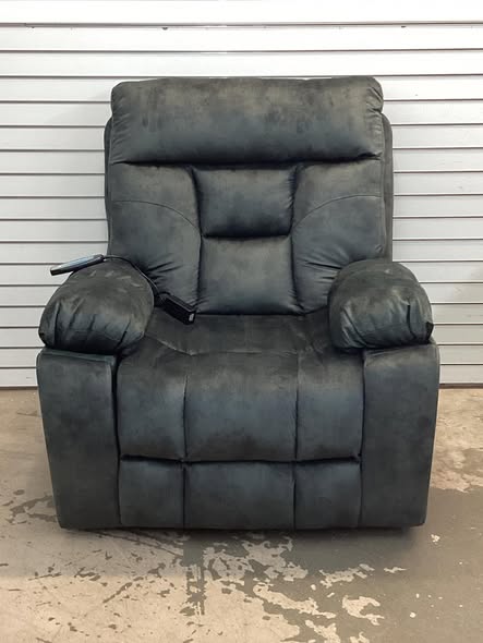 40.5" Wide Oversize Microfiber Lift Assist Reclining Chair with Massage Heating & Dual Hidden Cupholders & USB & Side Pocket