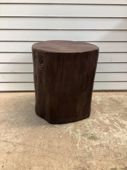 COSIEST Outdoor Tree-Trunk End Table