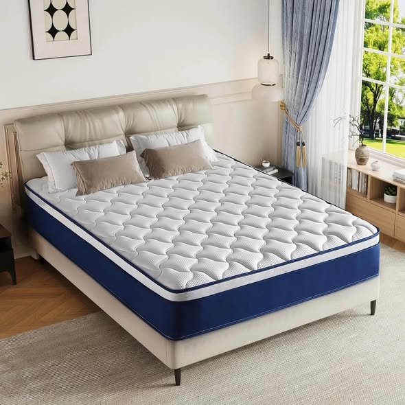 CertiPUR 12" Full Size Hybrid Mattress Medium Firm Cooling Gel Memory Foam