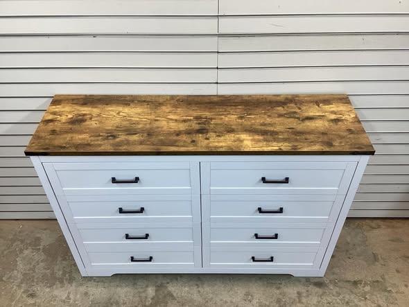 Astred 8-Drawer 54.13" W Manufactured Wood Double Dresser