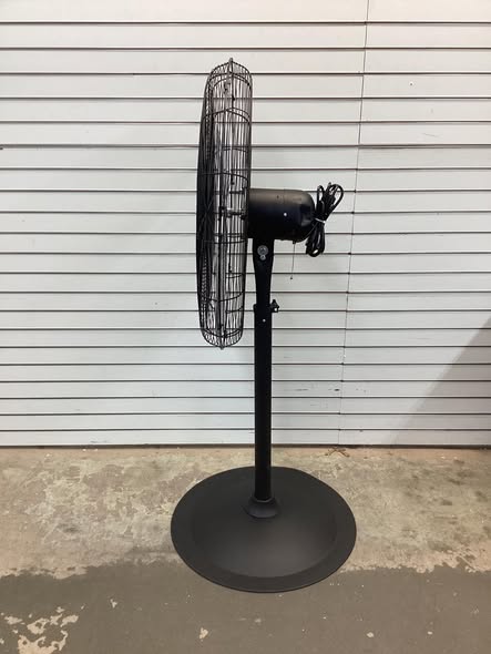 30 in. High-Velocity 3-Speed Industrial Pedestal Fan with Aluminum Blades and Adjustable Height