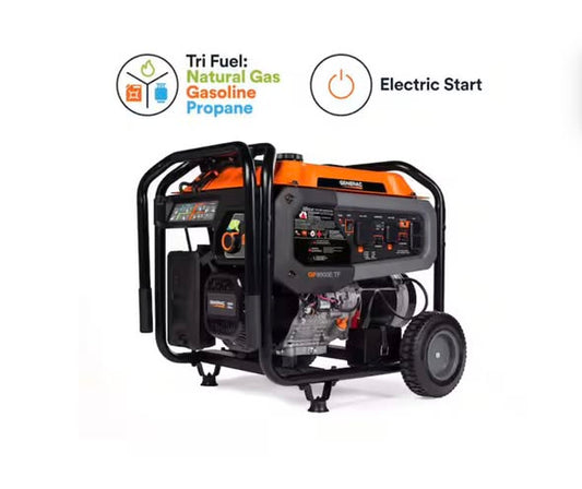 Generac 12,500/9500-Watt Electric Start Tri Fuel Portable Generator w/ CoSense