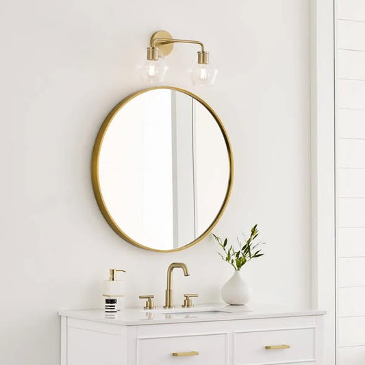 Rooks 17" W 2-Light Dimmable Steel Vanity Light