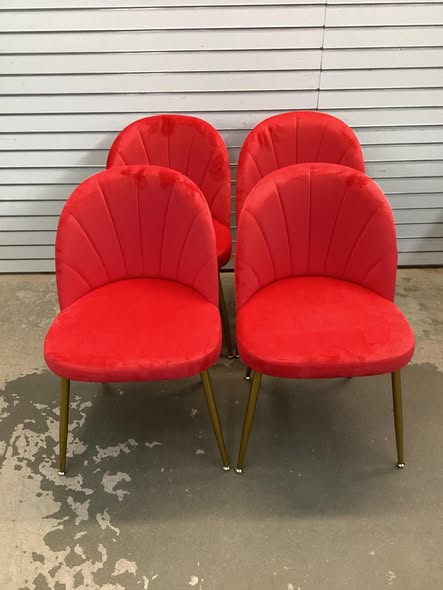 Velvet Upholstered Side Chair (Set of 4)