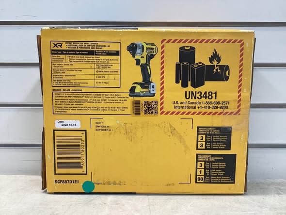 DEWALT XR 20-volt max 1/4-in Brushless Cordless Impact Driver with Batteries and Charger