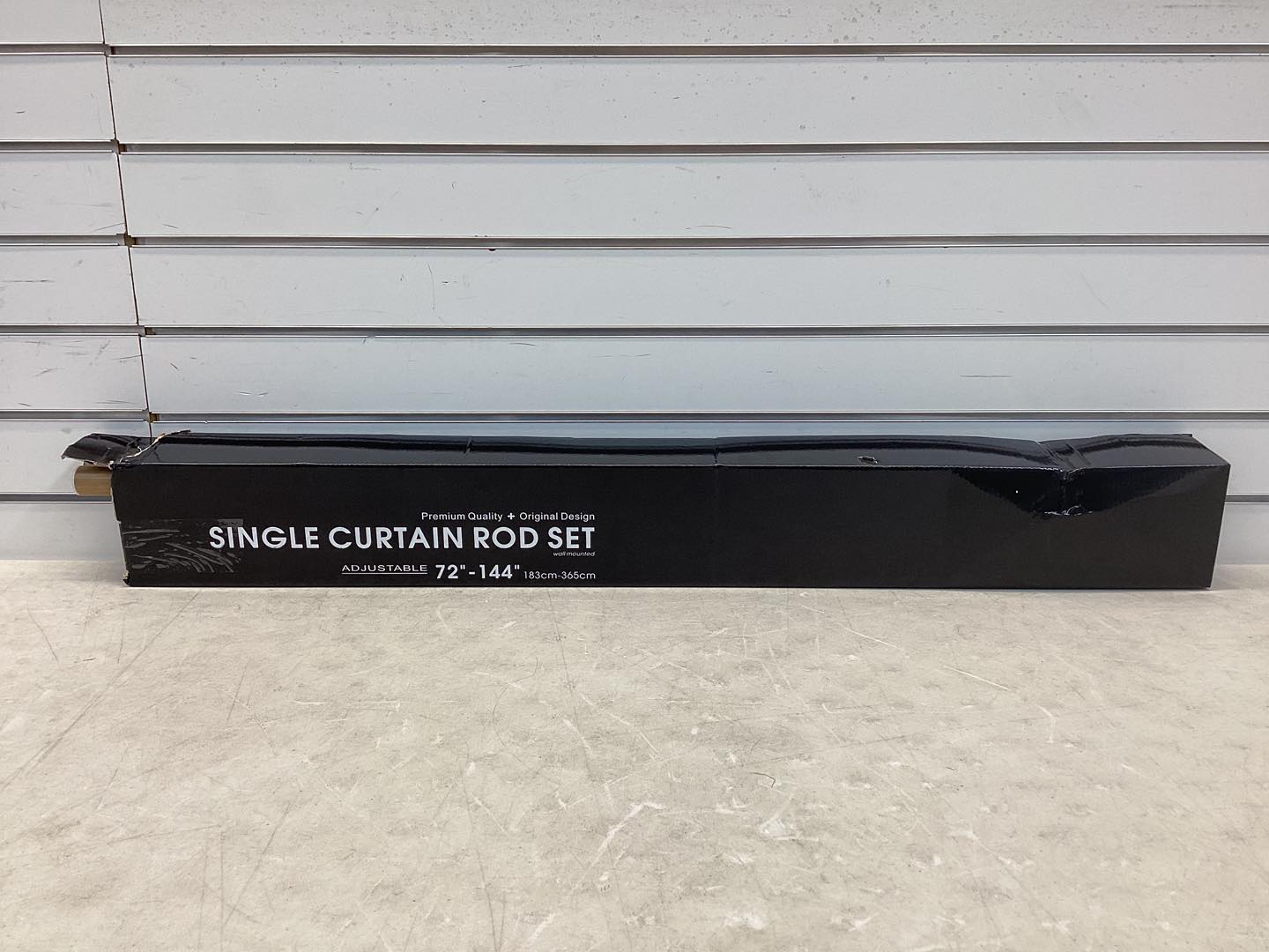Serenity Iron Adjustable Single Curtain Rod