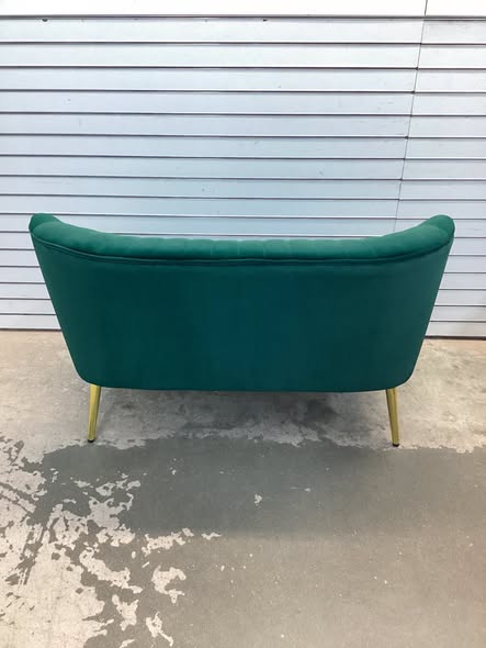 Etta Avenue Euclid 47" Velvet 2-Seat Armless Loveseat