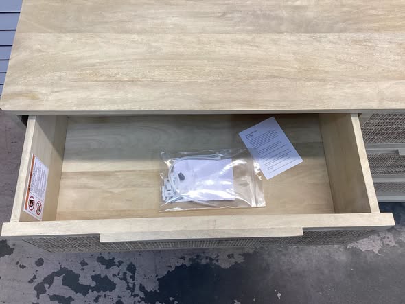 Nellie 6 Drawer Cane Dresser