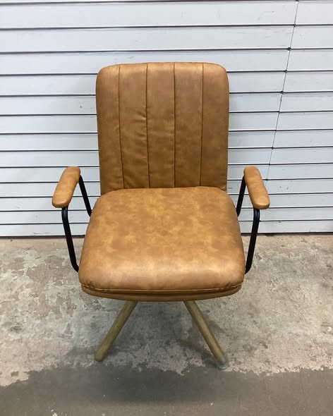 Jadd Swivel Faux Leather Home Office Task Desk Chair