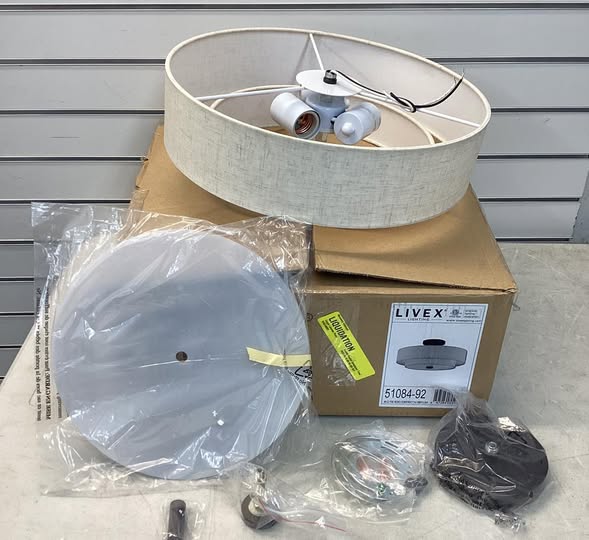 Claremont 3 Light 15 inch English Bronze Semi-Flush Mount Ceiling Light