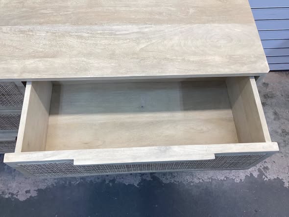 Nellie 6 Drawer Cane Dresser