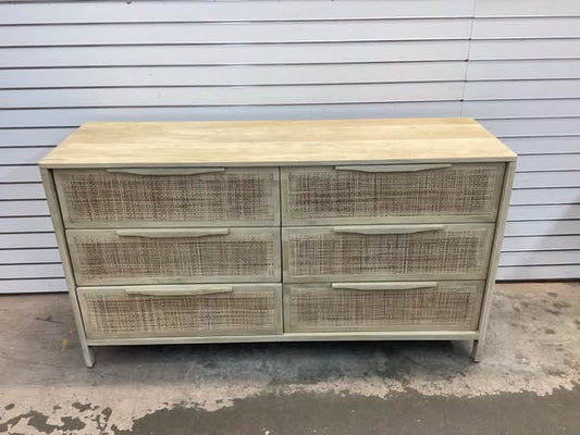 Nellie 6 Drawer Cane Dresser