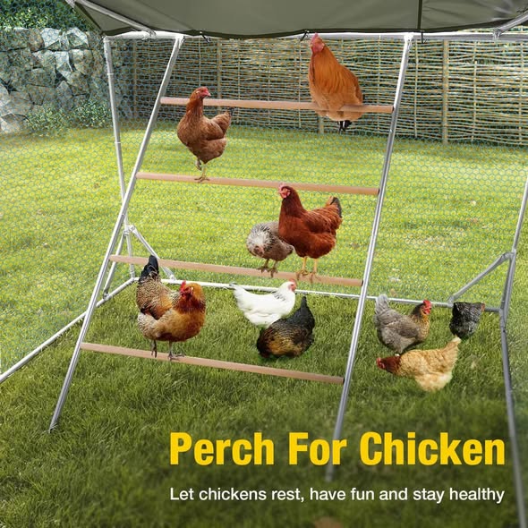 Large Metal Chicken Coop Run Chicken Pen With Ramp