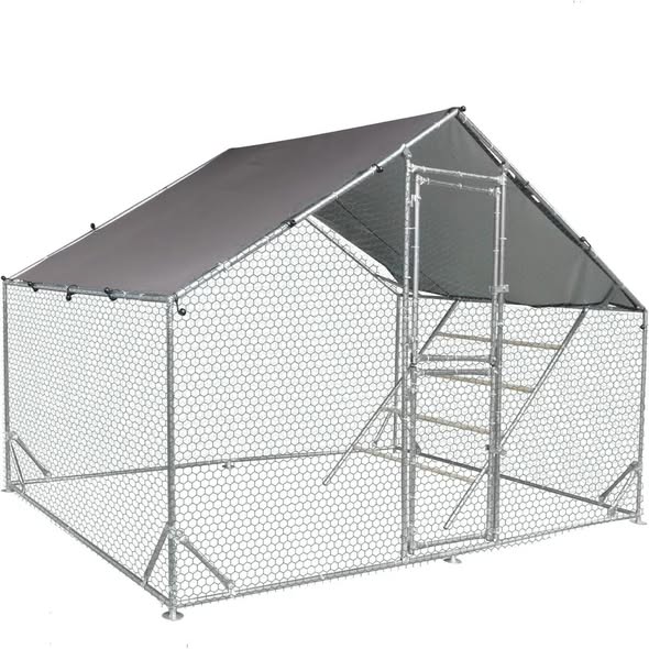 Large Metal Chicken Coop Run Chicken Pen With Ramp