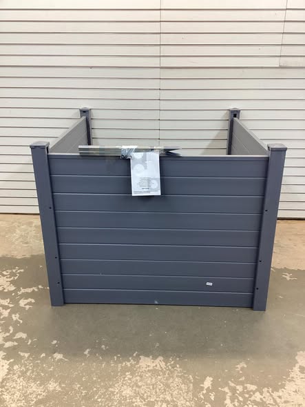 Costway Outdoor PVC Air Conditioner Fence with 20 Inch Long Stakes