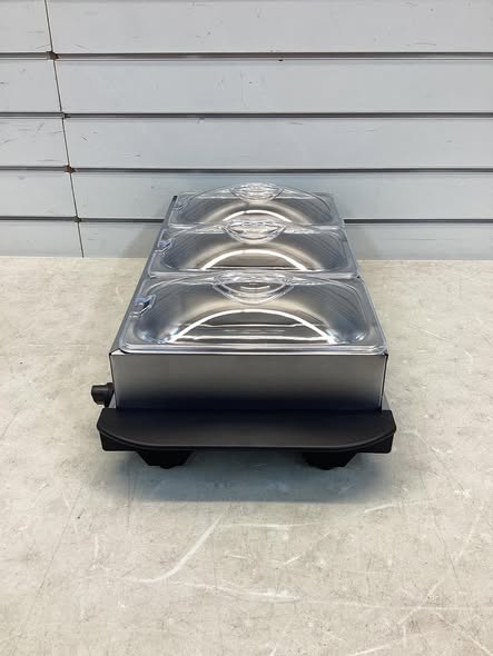 Costway Electric Buffet Server Food Warmer with 3 Removable Trays
