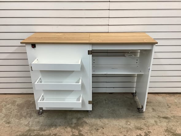 Sewing Machine Table With Charging Station