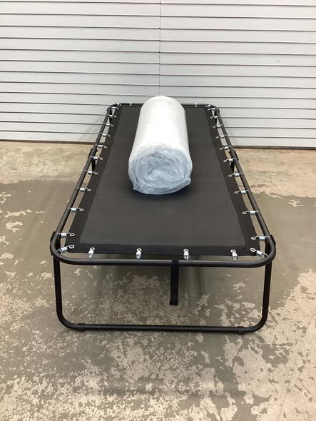 75 x 31 Inch Folding Bed with Mattress Cot Size with Memory Foam