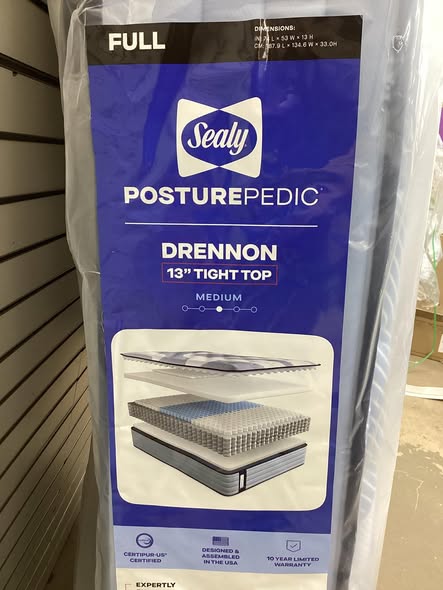 Sealy Posturepedic Drennon Full Size 13" Medium Mattress
