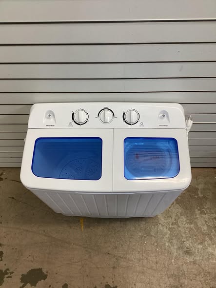 Costway 14 in. 1.6 cu. ft. Portable Top Load Washing Machine Mini Compact Washer Dryer in White