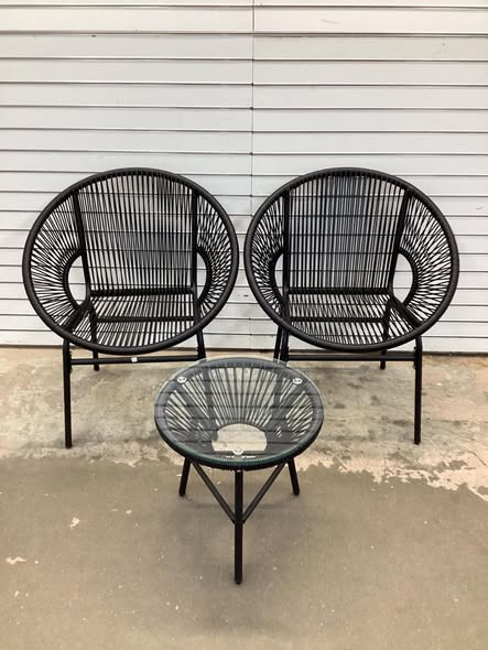 Tangkula 3 Piece Outdoor Patio Furniture Set